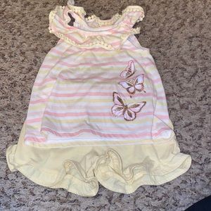 Butterfly tank top and short set